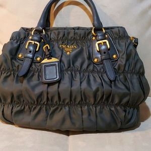 Prada Bag Gaufre steel grey Nappa Tote
